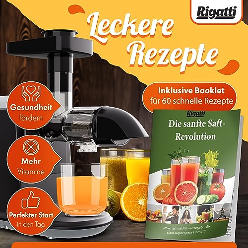 Saftpresse Rigatti, Slow Juicer, Entsafter Gemüse & Obst