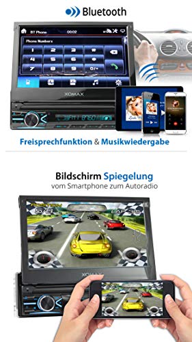 Autoradio mit ausfahrbarem Display XOMAX XM-V746 Autoradio