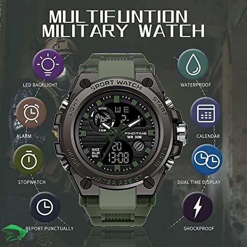 Militäruhr findtime Herren Militär Uhr Digital Sportuhr Outdoor