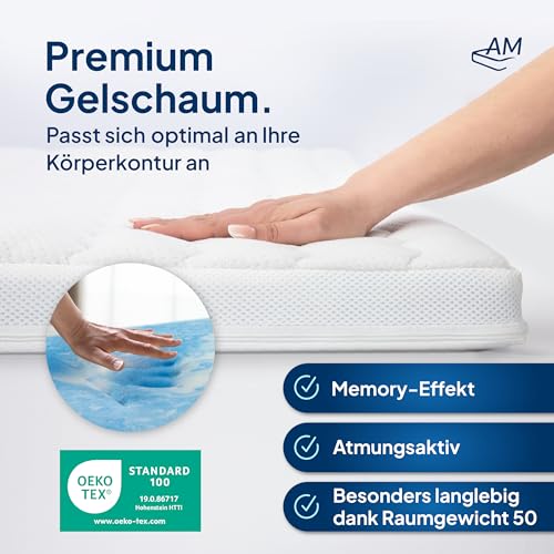 Gel-Topper (100×200) AM Qualitätsmatratzen Premium Gelschaum