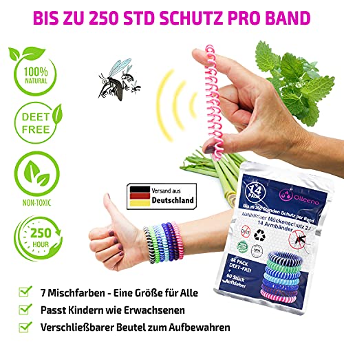 Mückenarmband Olleeno ® Mückenschutz Armband Moskito