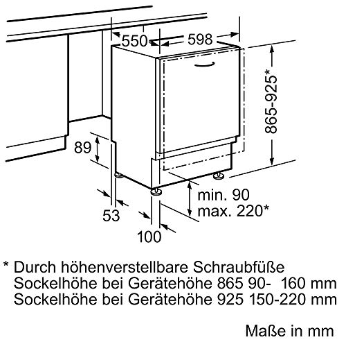 XXL-Geschirrspüler Bosch Hausgeräte Bosch SBV24AX00E Serie 2