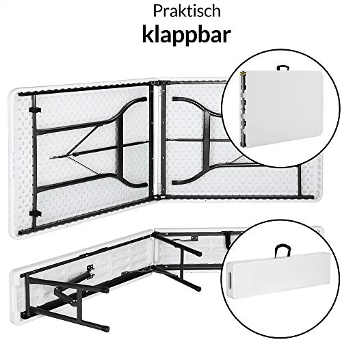 Bierzeltgarnitur Casaria 180 cm klappbar Kunststoff