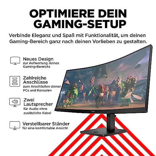 Curved Monitor 34 Zoll HP OMEN 34c Gaming Monitor, 34 Zoll