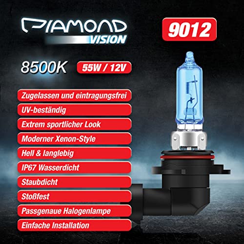 HIR2-Lampe Diamond Vision HIR2 9012 12V 55W Xenon Look