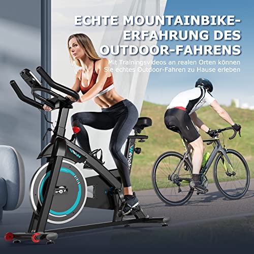 Indoor Bike Wenoker Heimtrainer Fahrrad, Indoor Cycling Bike