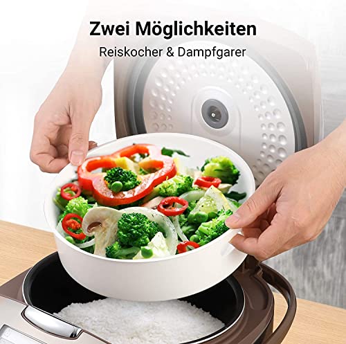 Reiskocher Midea mit Dampfgarer & Warmhaltefunktion, 5L