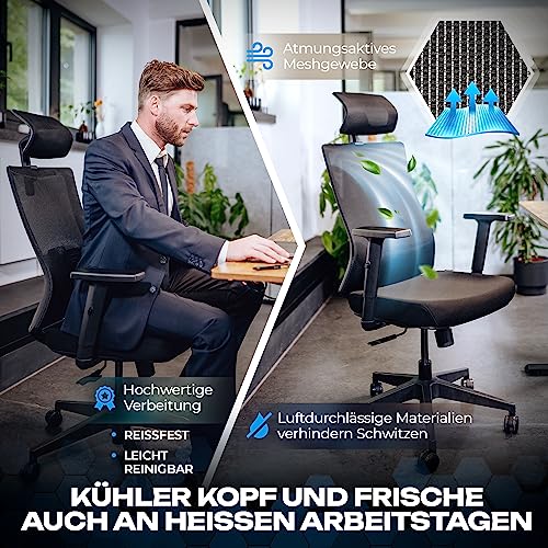 Bürostuhl 150 kg VALKENSTOL M3 Ergonomischer