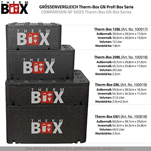 Thermobox THERM BOX Styroporbox Groß GN 1/1 46 Liter