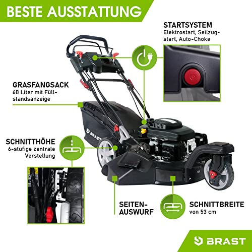 Benzin-Rasenmäher mit Mulchfunktion BRAST ® Benzin