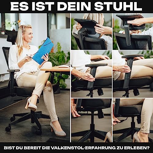 Bürostuhl 150 kg VALKENSTOL M3 Ergonomischer