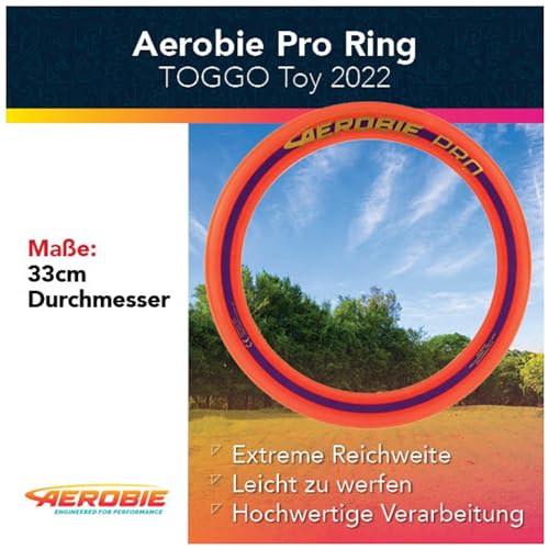 Frisbee Aerobie Pro Flying Ring Wurfring mit Durchmesser 33 cm