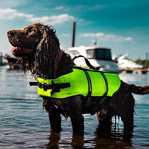 Hundeschwimmweste Nobby Hunde Schwimmhilfe, neon gelb