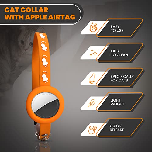 Katzenhalsband iPCA Airtag Halsband Katze, Airtag, Cat Collar