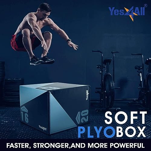 Plyo-Box Yes4All 9PRY Unisex Soft Plyo Box, 50,8 x 45,7 x 40,6 cm