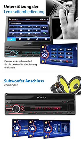 Autoradio mit ausfahrbarem Display XOMAX XM-V746 Autoradio