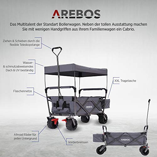 Bollerwagen mit Dach Arebos Bollerwagen faltbar mit Dach