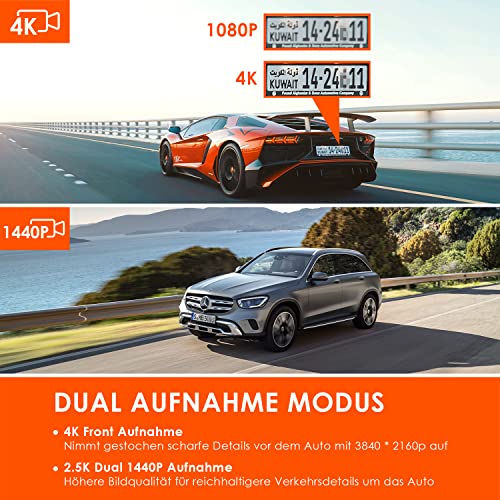 Autokamera VANTRUE N2S 4K Dashcam Auto Dual 1440P