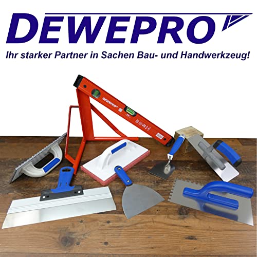 Glättkelle DEWEPRO ® Zahnkelle – Zahnspachtel – Glättekelle