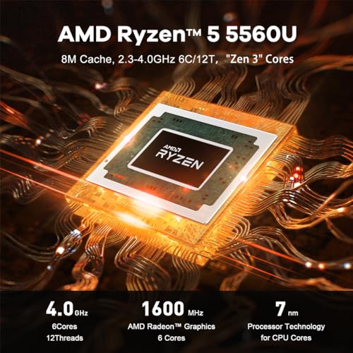 Beelink-Mini-PC Beelink AMD Ryzen 5 5560U, 6C/12T