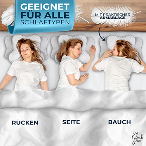 Anti-Schnarch-Kissen Glückstoff ® Orthopädisches Kissen