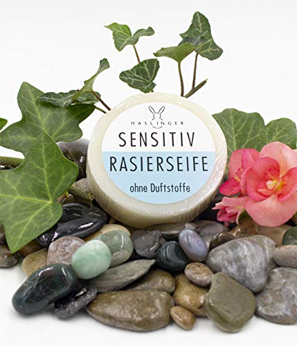 Rasiercreme Haslinger Rasierseife Sensitiv, 60g, in der Dose