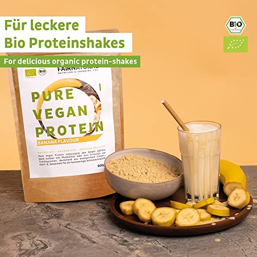 Erbsenprotein Fairprotein VEGAN Protein-Pulver BIO Banane