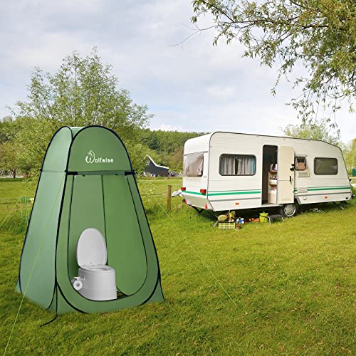 Duschzelt Wolfwise Pop up Toilettenzelt Umkleidezelt, Camping Outdoor