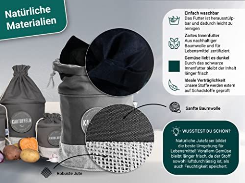 Gemüsebox Glückstoff ® Nachhaltige Kartoffel Aufbewahrungsbox