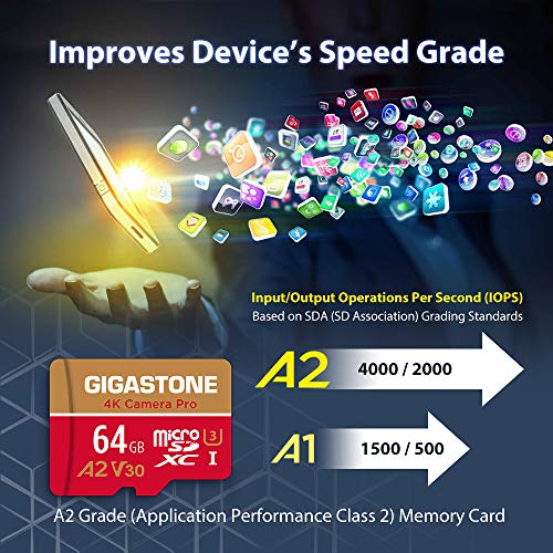 Micro-SD-64GB Gigastone 4K Kamera Pro 64GB MicroSDXC