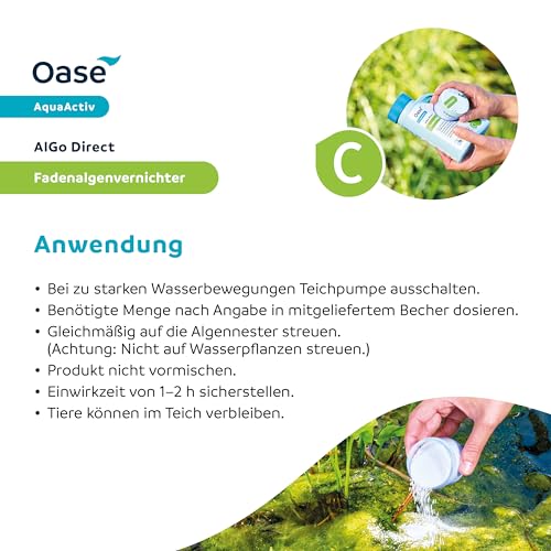 Mittel gegen Fadenalgen Oase 43139 AquaActiv AlGo Direct