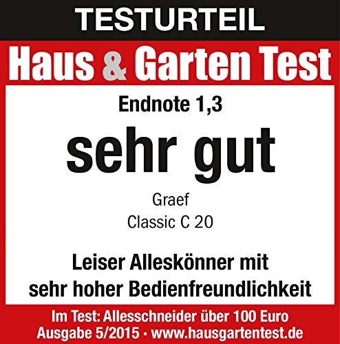 Allesschneider Graef C20EU, Edelstahl, 170 Watt, ‎1 Kubikfuß