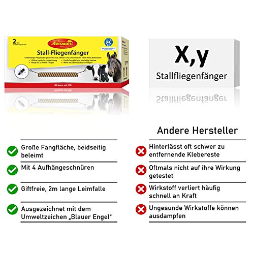 Fliegenfalle Aeroxon Stall-Fliegenfänger | 2 Stück pro Packung