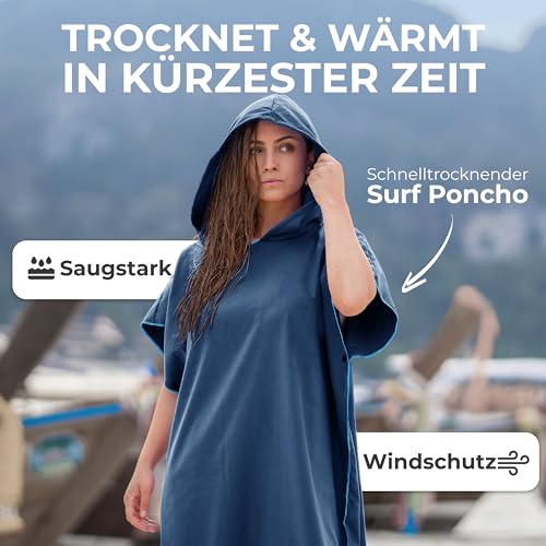 Surf-Poncho NirvanaShape ® Handtuch-Poncho für Erwachsene