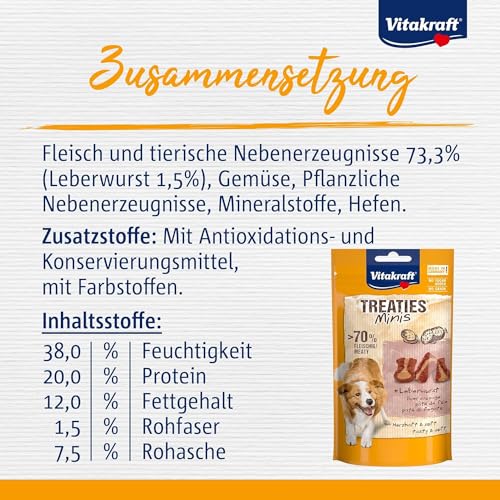 Hundeleberwurst Vitakraft Treaties Minis, Hundeleckerli