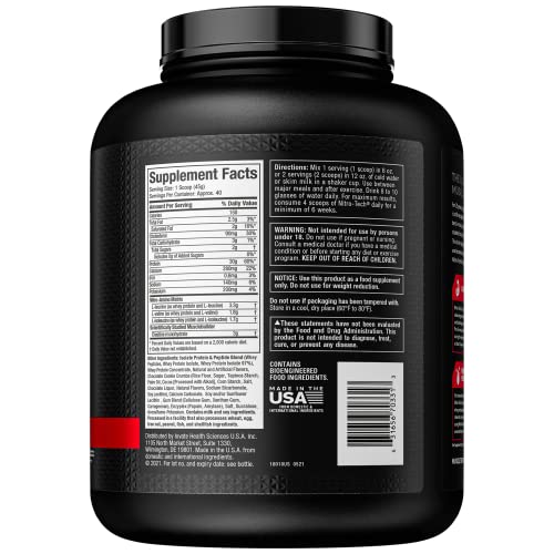 Whey-Protein MuscleTech Proteinpulver, Nitro-Tech Protein Isolate