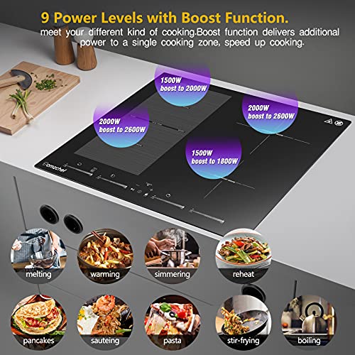 Induktionskochfeld AMZCHEF 60cm, mit Flexzonen