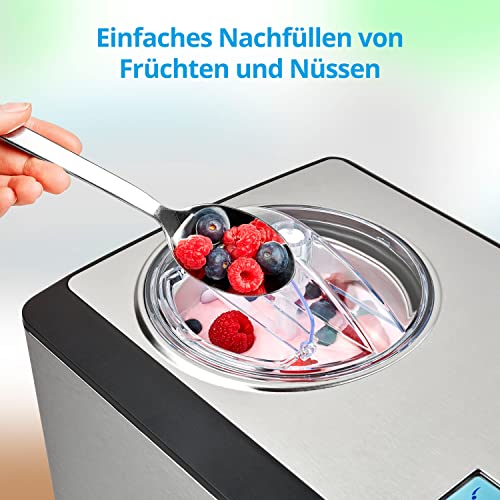 Eismaschine mit Kompressor MEDION Eismaschine selbstkühlend