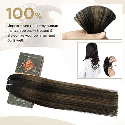 Clip-in-Extensions VARIO HAIR Clip in Extensions Echthaar Balayage