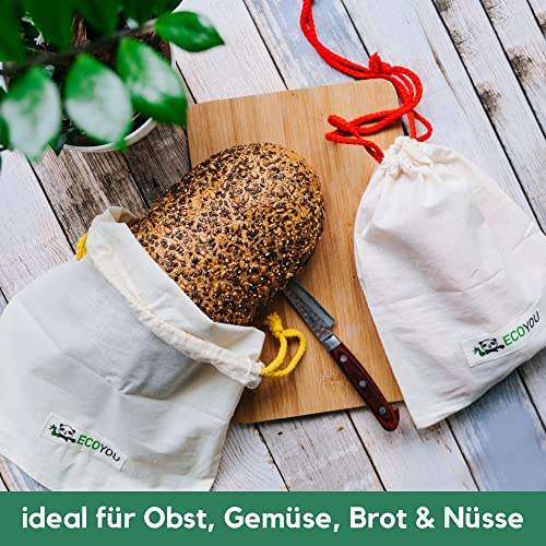 Brotbeutel EcoYou Obst & Gemüsebeutel aus BIO-Baumwolle