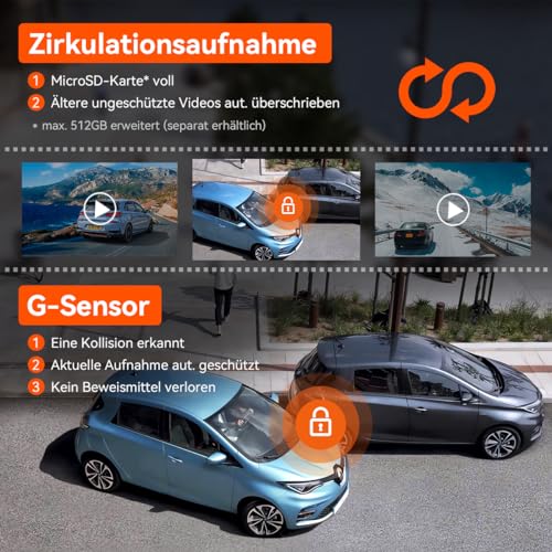 Autokamera VANTRUE N2S 4K Dashcam Auto Dual 1440P