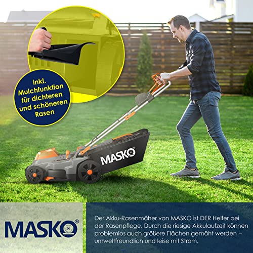 Akku-Rasenmäher mit Mulchfunktion MASKO ® Akku Rasenmäher