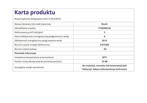 Durchlauferhitzer 24 kW Bosch Thermotechnik Bosch