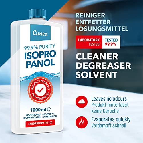 Isopropanol (1l) Cunea Isopropanol 99,9% geeignet als Fettlöser