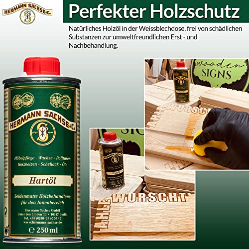 Holzöl Hermann Sachse Hartöl 250ml für Eiche Nussbaum Akazie Buche