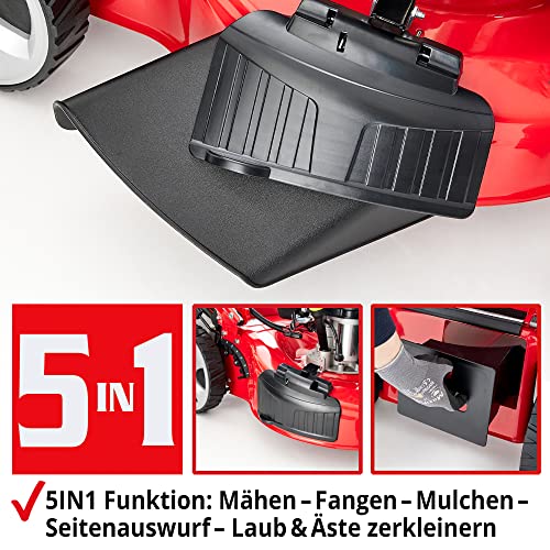 Benzin-Rasenmäher mit Mulchfunktion Hecht 5IN1 Benzin