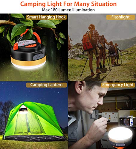 Zeltlampe Karrong Campinglampe LED USB Wiederaufladbare