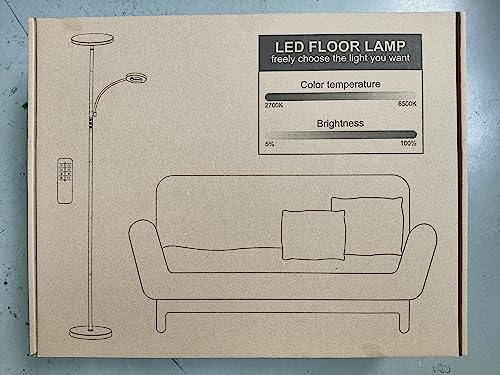 Deckenfluter mukuxin LED Stehlampe, 3600LM 42W Modern