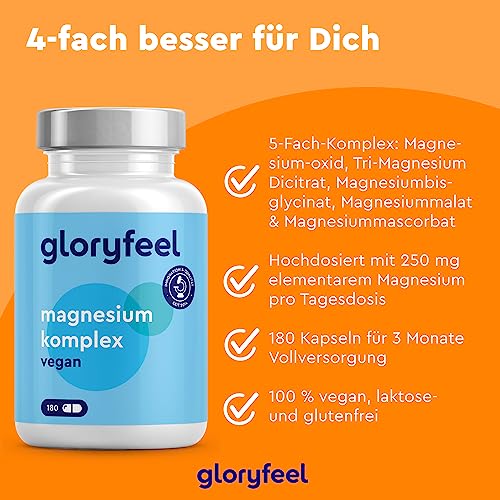 Magnesium Kapsel gloryfeel Magnesium Komplex