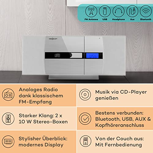 Kompaktanlage Oneconcept Mini Stereoanlage, mit CD-Player